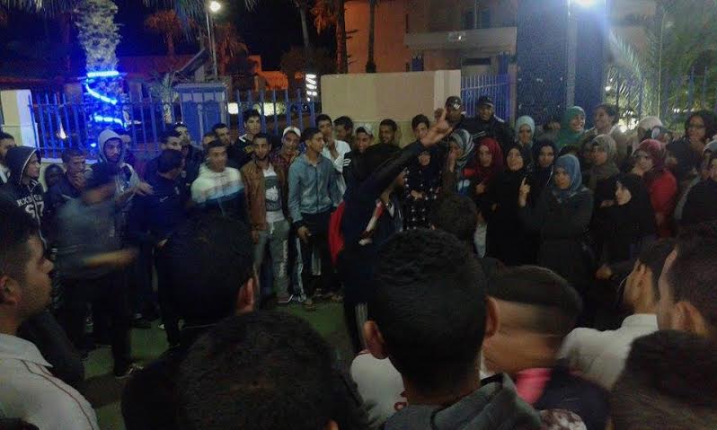 تردي الاوضاع داخل الحي الجامعي بالجديدة تخرج الطلبة للاحتجاج