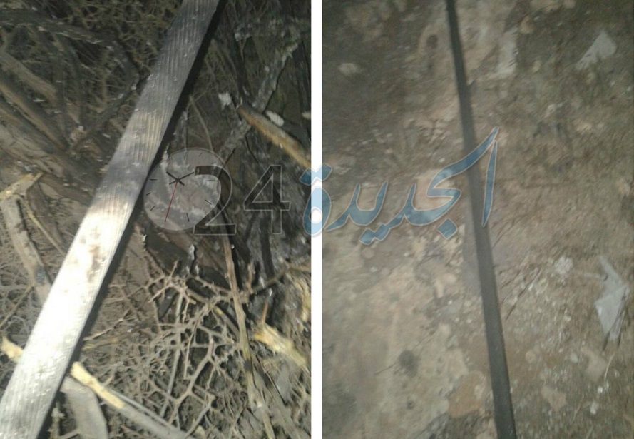 سقوط أسلاك التيار الكهربائي ذي توتر عال يخلق هلعا بالجرف الأصفر