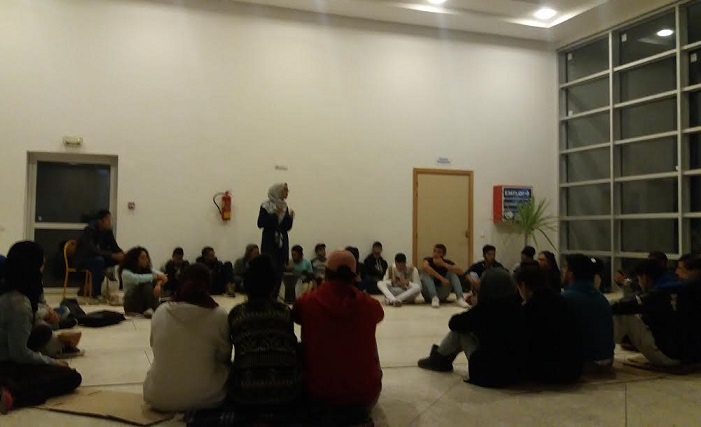 الطلبة المهندسون يخوضون اعتصاما ليليا داخل مدرسة ENSA بالجديدة