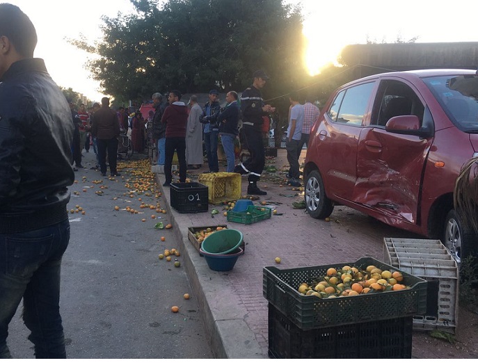 بالصور.. التهور والسرعة وراء حادثة سير  فريدة من نوعها وسط الجديدة