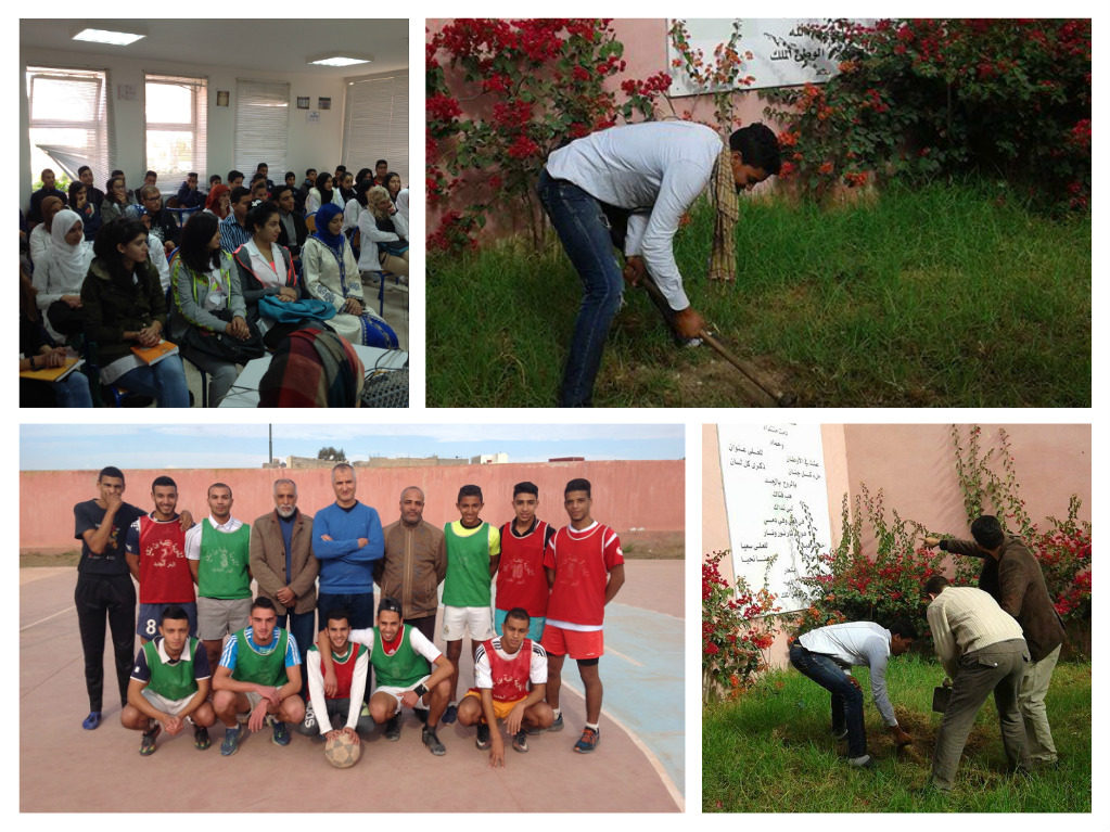 ثانوية عقبة نافع بالبئر الجديد تخلد ذكرى المسيرة الخضراء وعيد الاستقلال