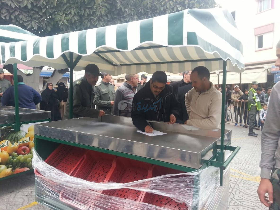 سلطات الجديدة تدشن بكرمة بوشريط المرحلة الاولى لتوزيع عربات المبادرة الوطنية للتنمية البشرية