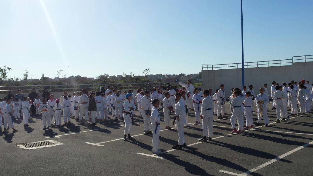 ممارسي رياضة الكراطي يحرمون من خدمات قاعة ادريس الشاكيري بالجديدة + صور