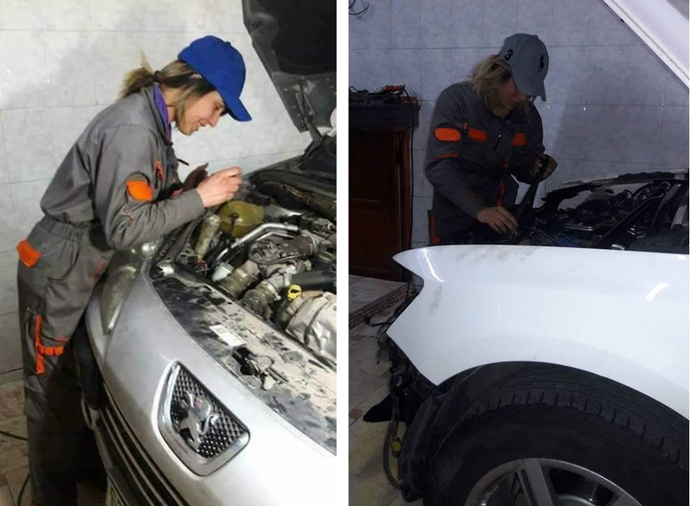 ‘حنان’ .. ميكانيكـية شابة من الجديدة أبت إلا أن تقتحـم مهـنة محصـورة نمـطيا علـى الـرجال