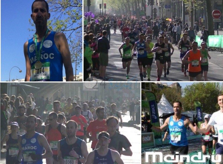 البطل الجديدي محمد الصواف ينهي سباق ماراطون باريس في رتبة مشرفة