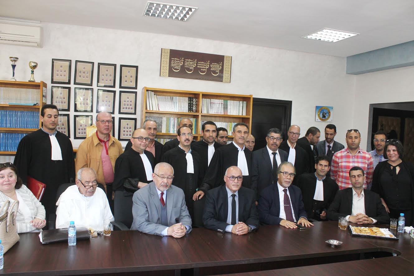 بالصور.. هيئة المحامين بالجديدة تكرم في ''حفل الوداع'' الاستاذ فيصل شوقي