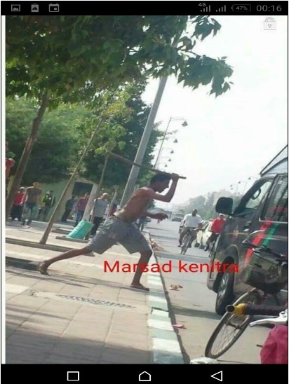 مصالح الامن تحقق في صورة لاعتداء وهمي على سيارة أمنية بالقنيطرة‎