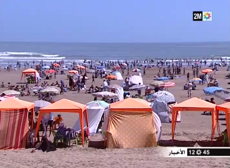 ربورطاج القناة الثانية حول أسباب سحب اللواء الازرق من شاطئ الجديدة