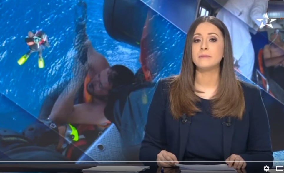 تقرير القناة الاولى حول عملية انقاذ الدرك البحري ل5 بحارة من الغرق بساحل الجرف الأصفر