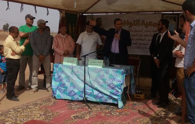 ساكنة دوار الخياية والفخاخرة باولاد عمران في لقاء تواصلي مع الوزير مصطفى الخلفي