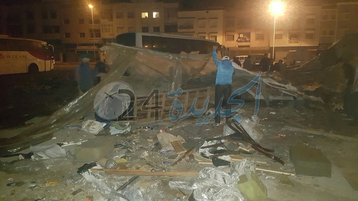 السلطات المحلية تهدم جوطية حي السعادة بالجديدة في حملة ليلية مفاجئة