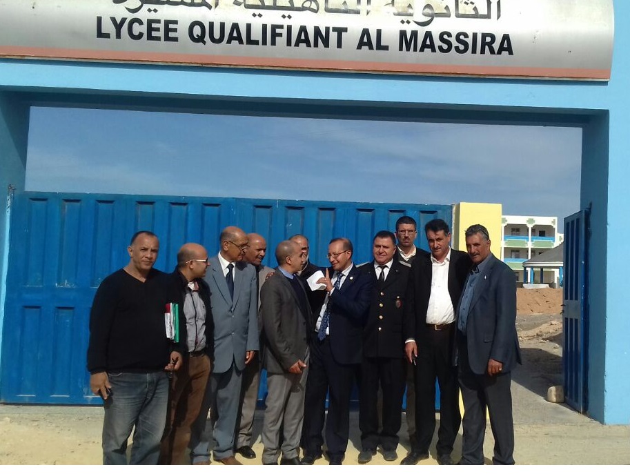 المدير الإقليمي للتعليم بالجديدة يقوم بزيارة تفقدية لثانوية المسيرة بأولاد غانم