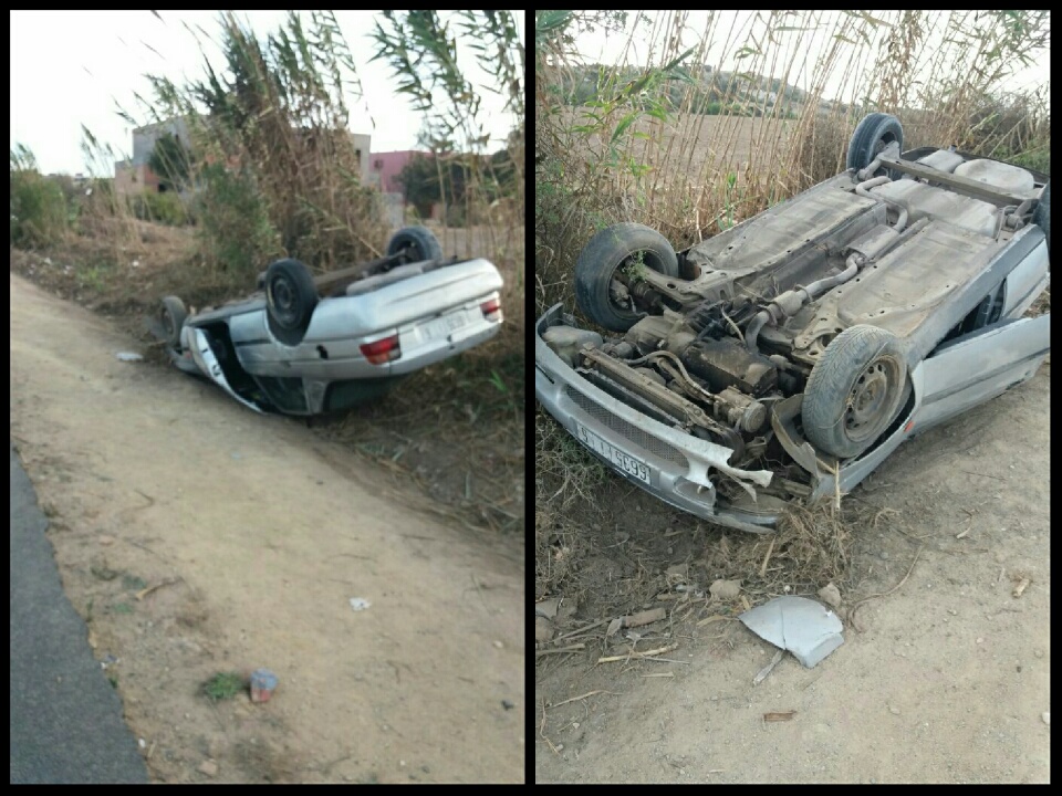 نجاة 5 أستاذات بإقليم الجديدة من الموت بعد انقلاب سيارتهن أثناء توجهن إلى العمل