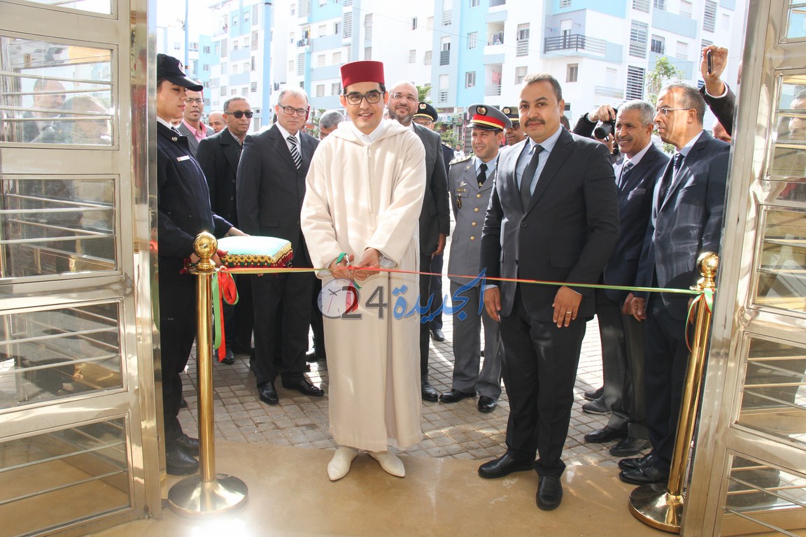 بالصور.. عامل الاقليم يدشن بحي المطار  الدائرة السادسة للشرطة بالجديدة