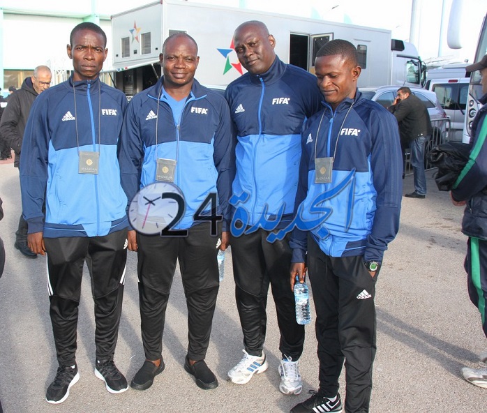 طاقم تحكيمي من السيراليون لمباراة  الدفاع الجديدي و فيتا كلوب الكونغولي