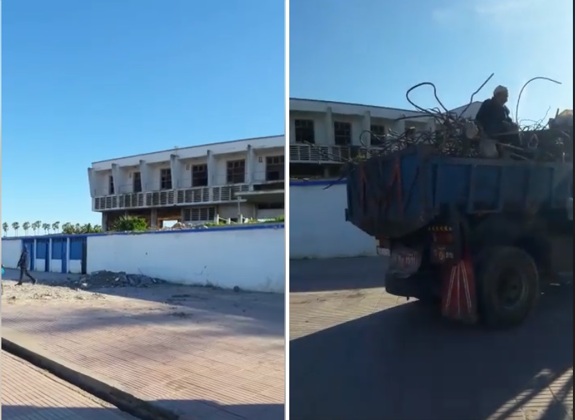 هدم درج فندق مرحبا يثير جدلا بالجديدة ومصدر جماعي يوضح أسباب القرار