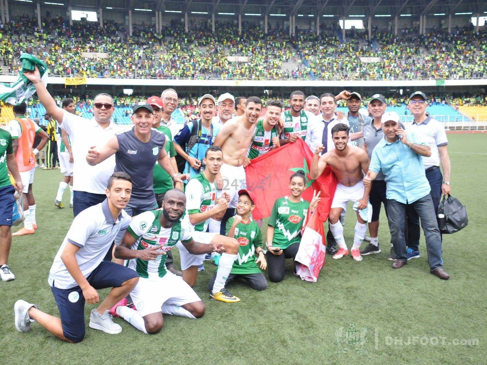 الدفاع الحسني الجدیدي یحصل على مبلغ 550 ألف دولار من الاتحاد الافریقي لكرة القدم