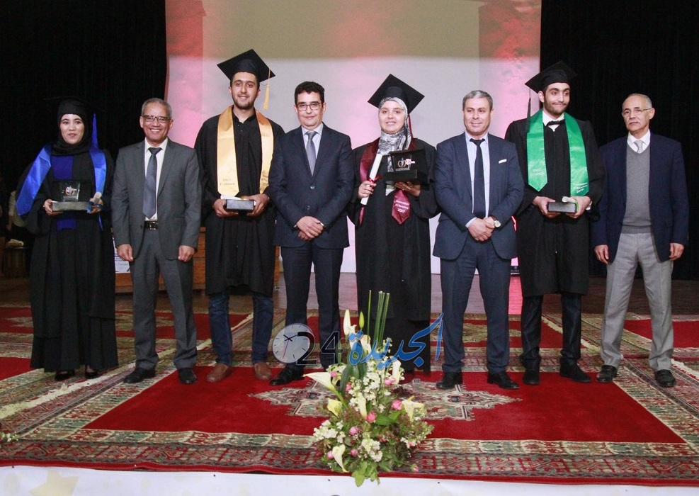 توشيح 144 طالبا في حفل تخرج الفوج السابع  للمدرسة الوطنية للتجارة والتسيير بالجديدة