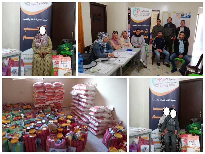 جمعويون يوزعون مساعدات رمضانية على أزيد من 60 أسرة معوزة بالجديدة