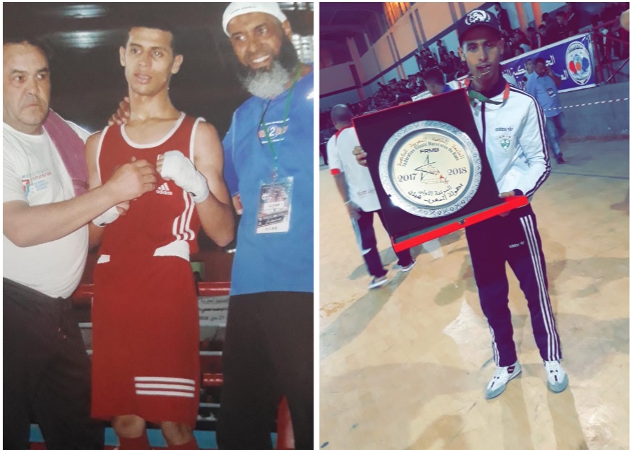 شاب من  الرجاء الجديدي يتوج بطلا للمغرب في الملاكمة في فئة الشبان