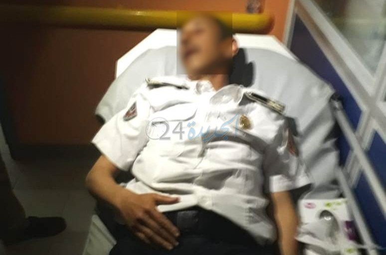 من محبس الشرطة بالجديدة.. مجرم يرسل ب'الضربة القاضية'' ضابط أمن إلى قسم المستعجلات!