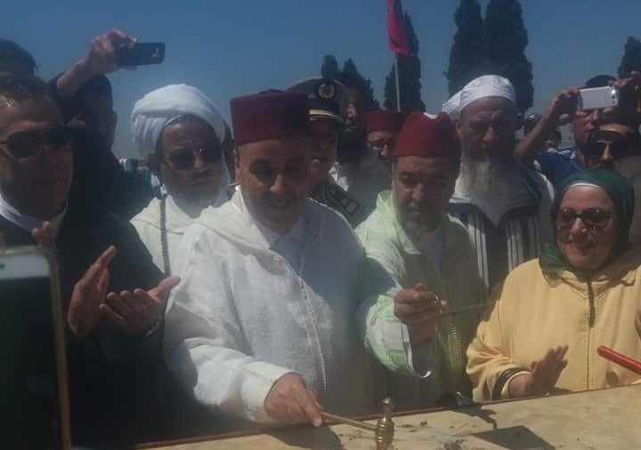 وضع الحجر الاساس لبناء مركب ديني بجماعة سانية بركيك اقليم سيدي بنور