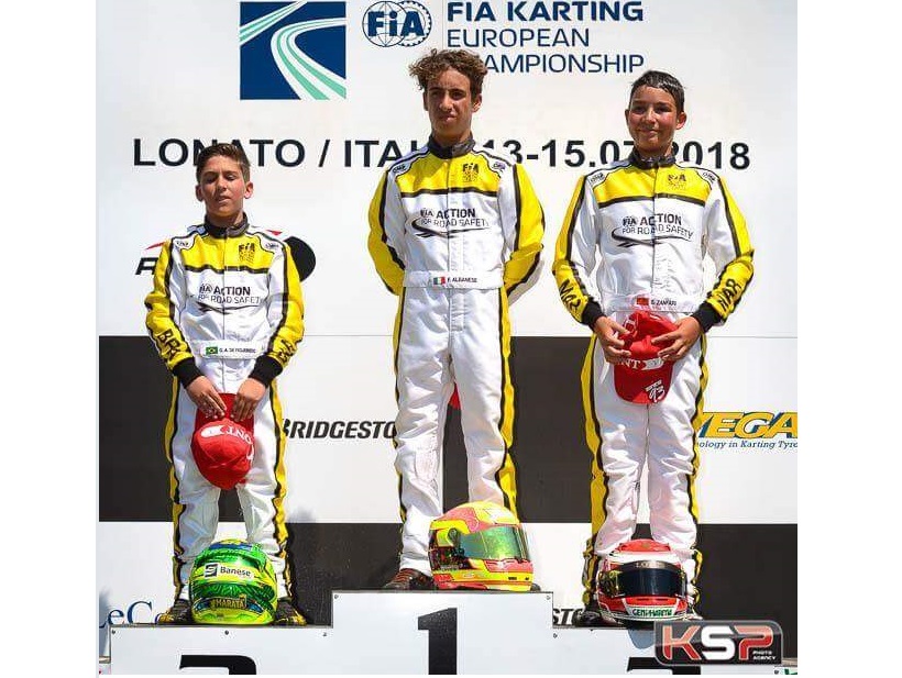 البطل الواعد ابن الجديدة الطفل سليمان زنفاري يتوج في جائزة ايطاليا الكبرى للكارتينغ