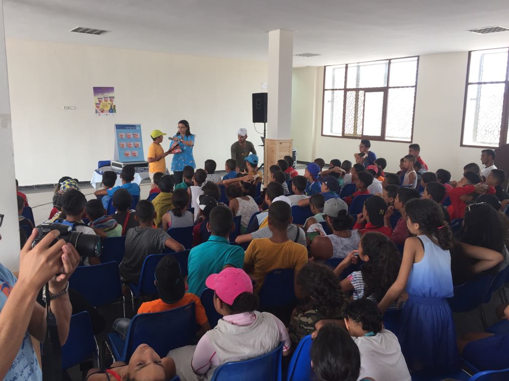 مندوبية الصحة تنظم حملة تحسيسية لفائدة اطفال المخيم الصيفي بالحوزية