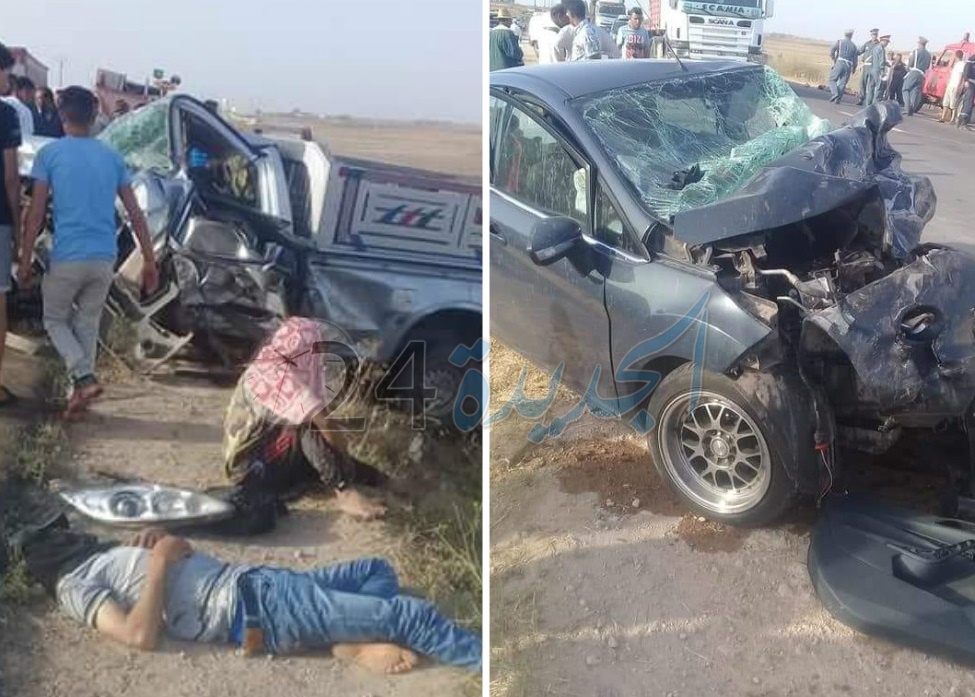 بالصور.. قتيلان و19 جريحا من زوار موسم مولاي عبد الله في حادثة سير مفجعة قرب سيدي إسماعيل