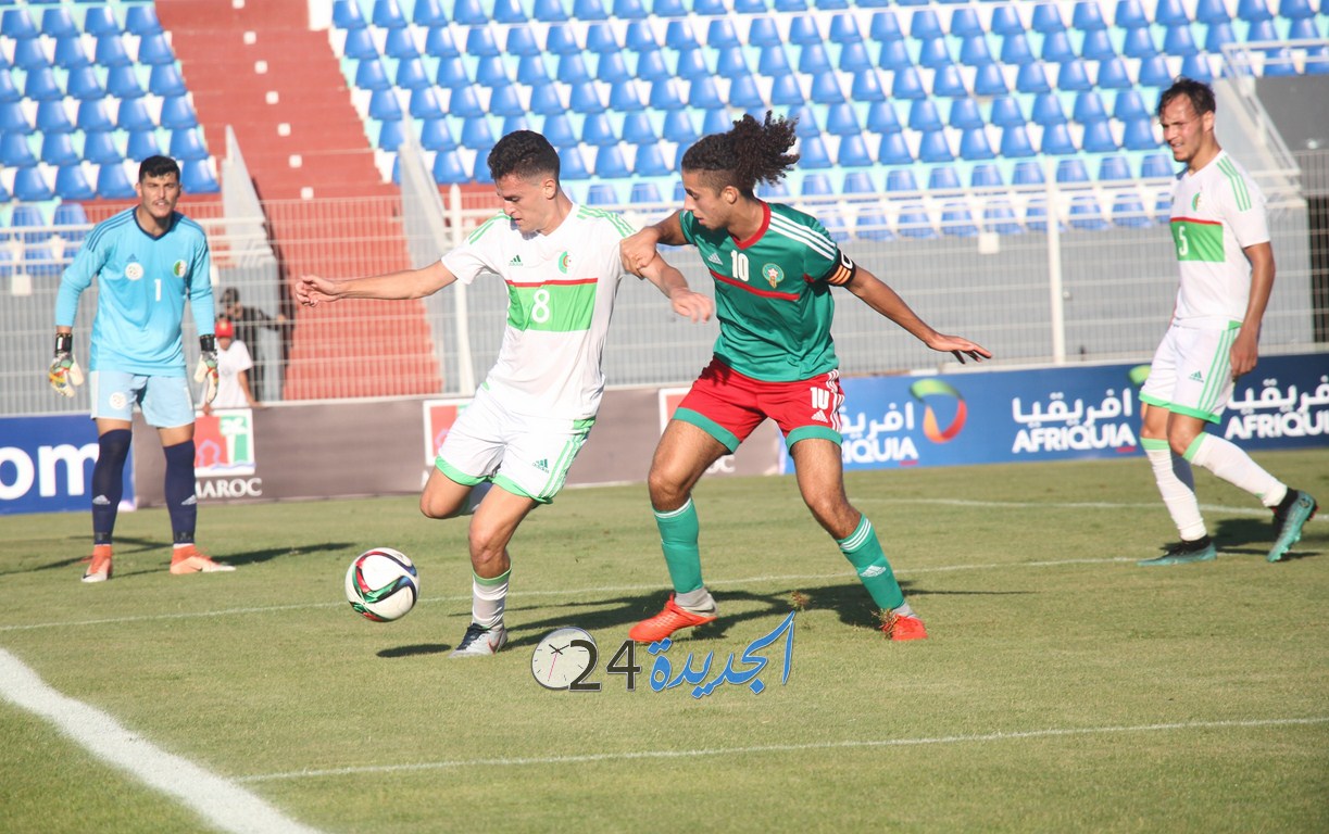 بالصور.. المنتخب المغربي الاولمبي يتعادل وديا مع  المنتخب الجزائري بالجديدة