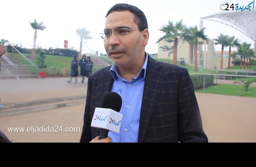 الوزير مصطفى الخلفي على هامش حضوره فعاليات معرض الفرس بالجديدة