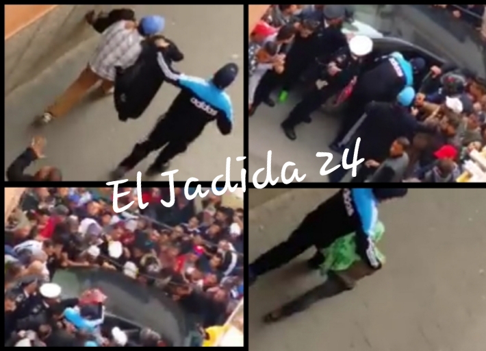 مواطنون يحاصرون منزلا في مدينة ازمور والشرطة توقف رجلا مسنا للاشتباه في هتكه لعرض طفل