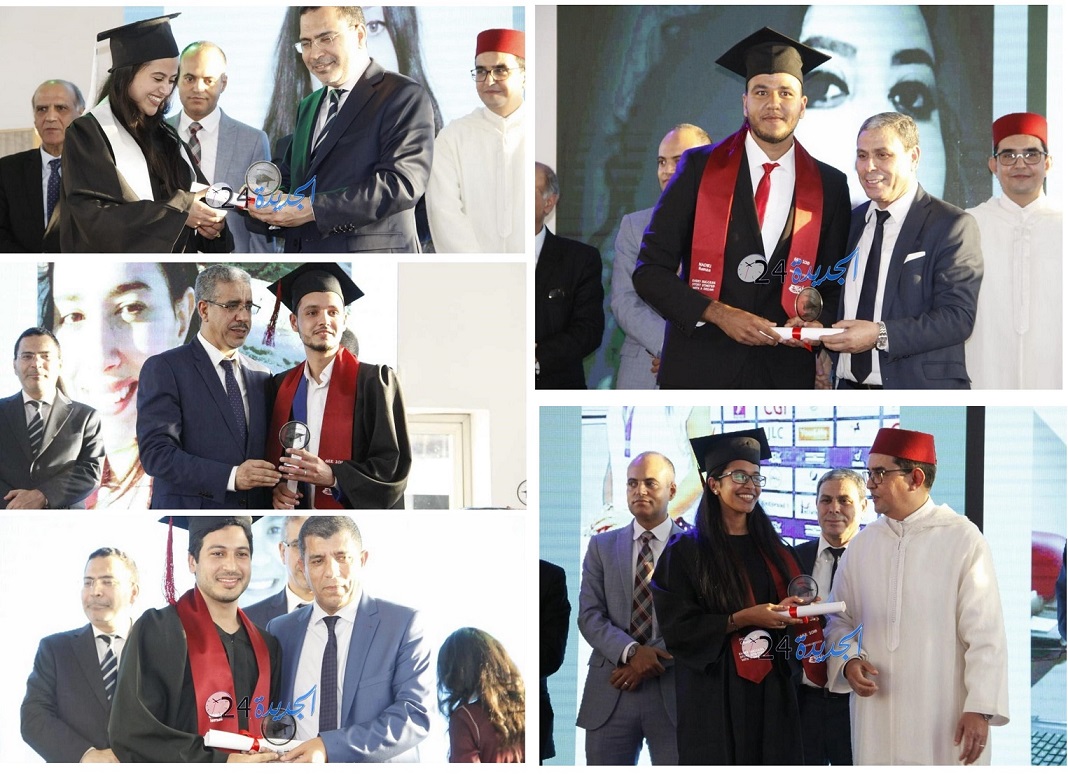 المدرسة الوطنية للعلوم التطبيقية بالجديدة تحتفي بخريجي الفوج السادس بحضور الوزيرين الخلفي والرباح