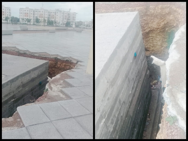 حفر  للأشغال ''منسية''  في ساحة حي المطار تهدد أرواح الأطفال والمواطنين