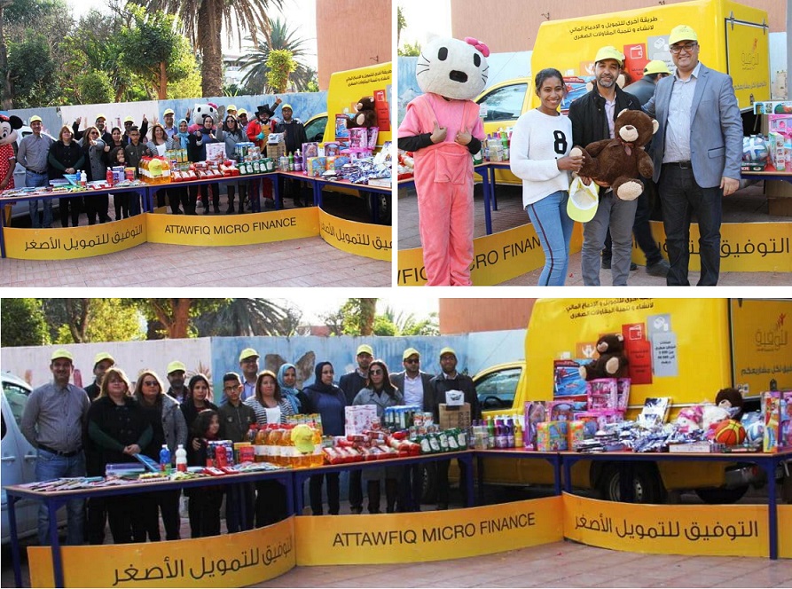 مؤسسة التوفيق لتمويل المشاريع الصغرى فرع دكالة عبدة تنظم أمسية فنية وترفيهية لفائدة مؤسسة الكرم الخيرية بأسفي