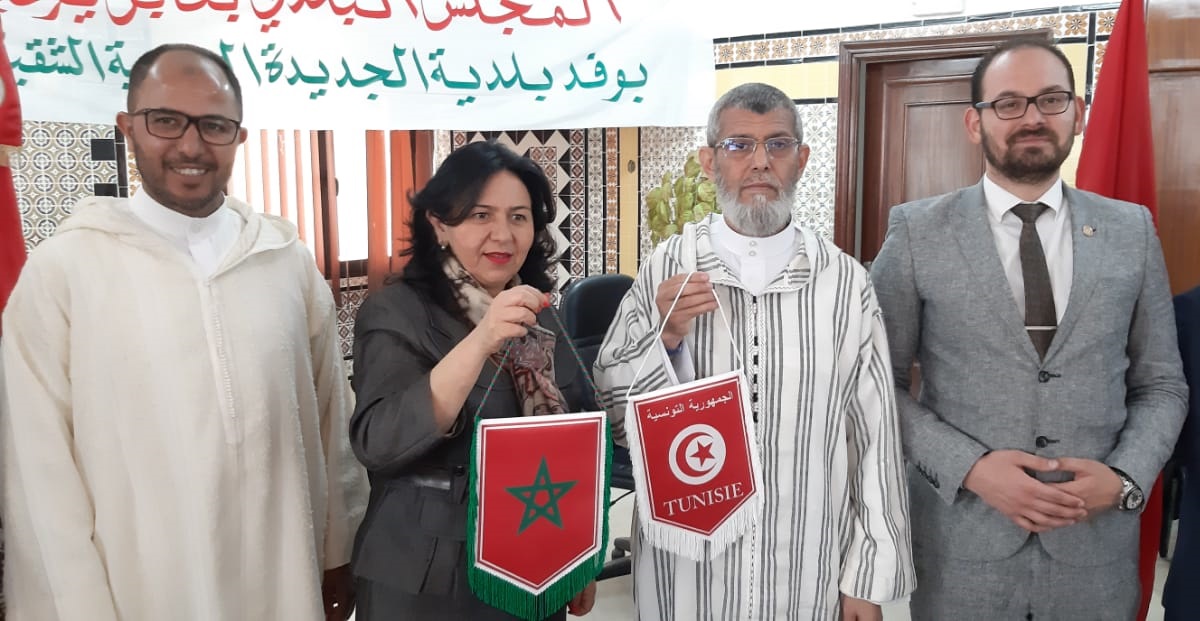 بالصور.. وفد من جماعة الجديدة يزور مدينة نابل التونسية في اطار التوأمة بين المدينتين