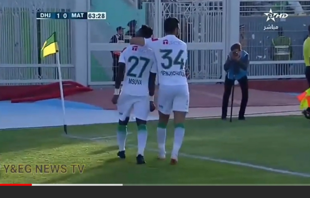 شاهد.. ثنائية الدفاع الحسني الجديدي في مرمى المغرب التطواني