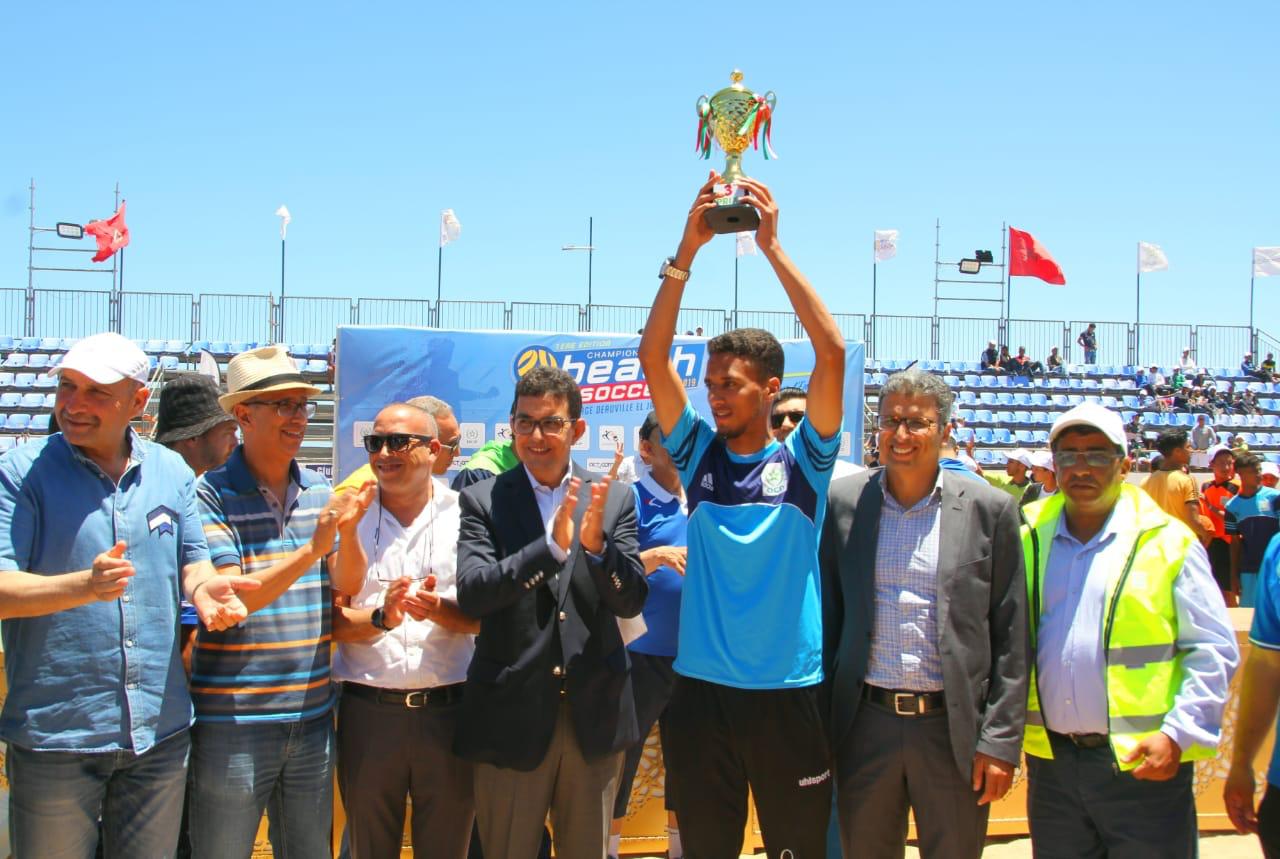 اسدال الستار على دوري الجديدة في الكرة الشاطئية بتتويج فريق الجزيرة سيدي الضاوي