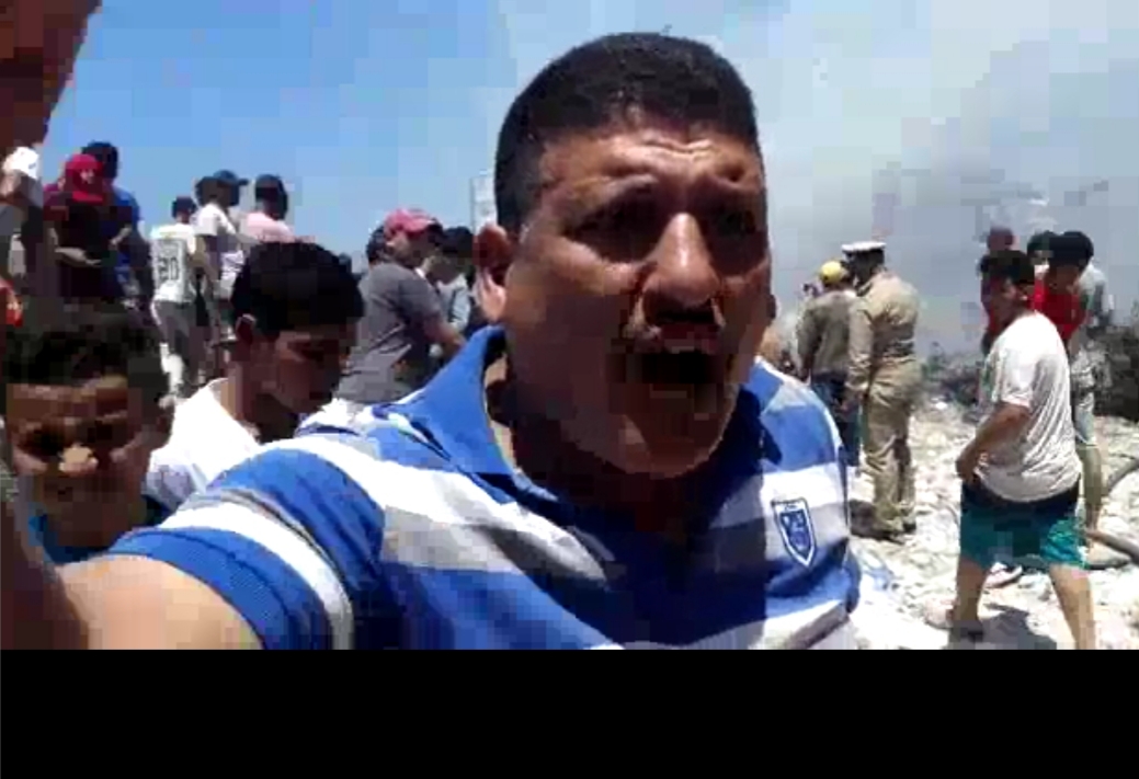 مواطن محتجا على تأخر الوقاية المدنية: ''الجديدة موسخة ومافيهاش مسؤولين لي كيحمويها''