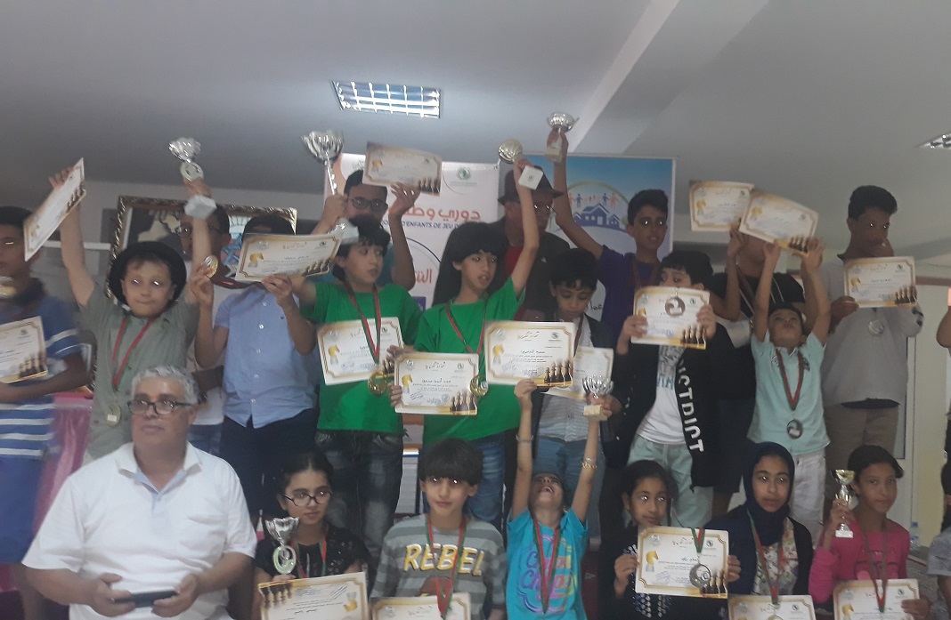اسدال الستار على الدوري الوطني للطفل في لعبة الشطرنج الذي نظم بفضاء جمعية النجد بالجديدة
