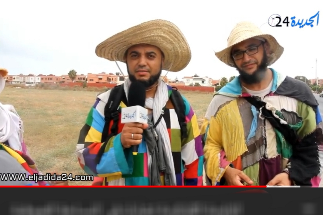شاهد.. الزاوية ''الكركرية'' الصوفية تصل الى الجديدة في طريقها الى موسم مولاي عبد الله