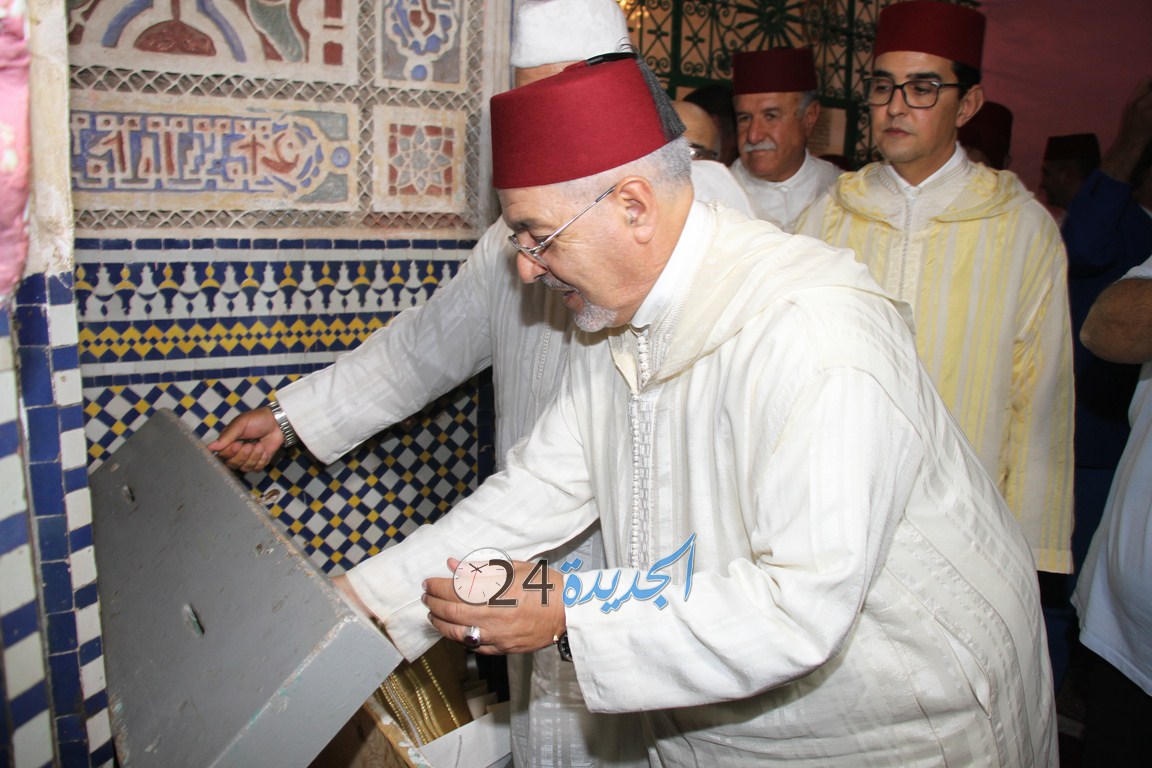 بالصور.. تقديم هبة ملكية للشرفاء الشوفانيين بمناسبة موسم مولاي بوشعيب السارية بآزمور