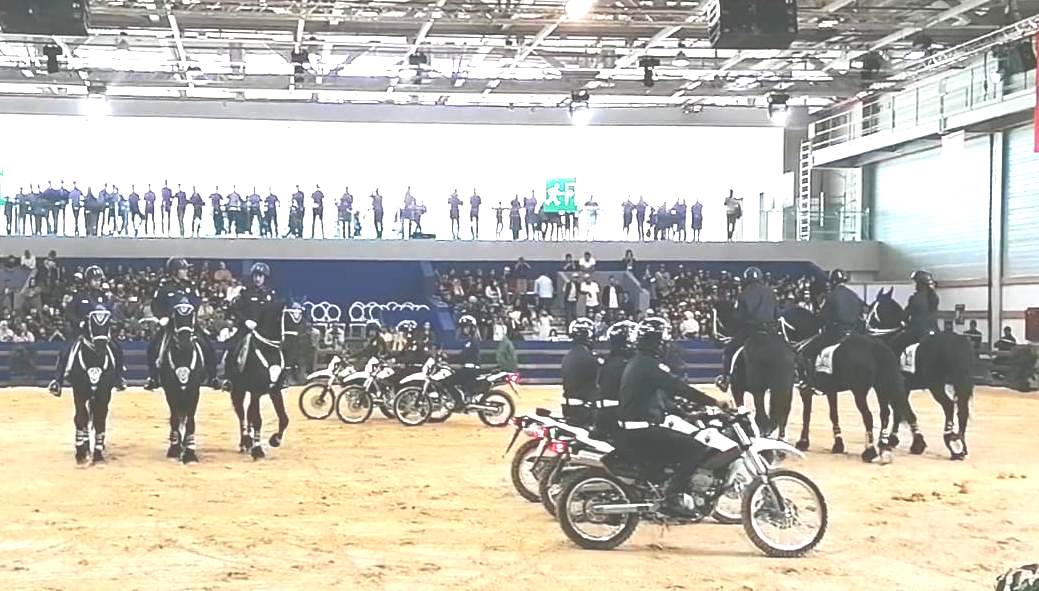 فارسات وفرسان شرطة الخيالة.. تميز في فعاليات معرض الفرس بالجديدة