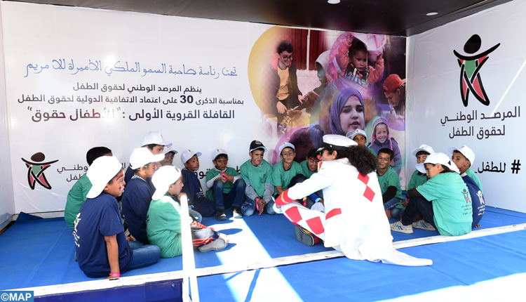 تنظيم قافلة تحسيسية لفائدة أطفال العالم القروي بجماعة أولاد عيسى بإقليم الجديدة