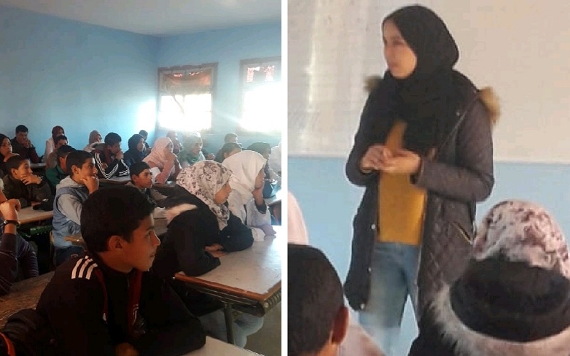 الثانوية الاعدادية الرشاد تنظم نشاطا في التوجيه التربوي