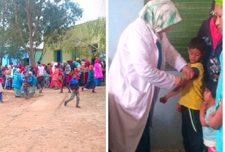 بعد تسجيل وفاة جديدة بداء المينانجيت.. تلقيح مئات التلاميذ وعائلاتهم بجماعة اولاد احسين ضد الوباء