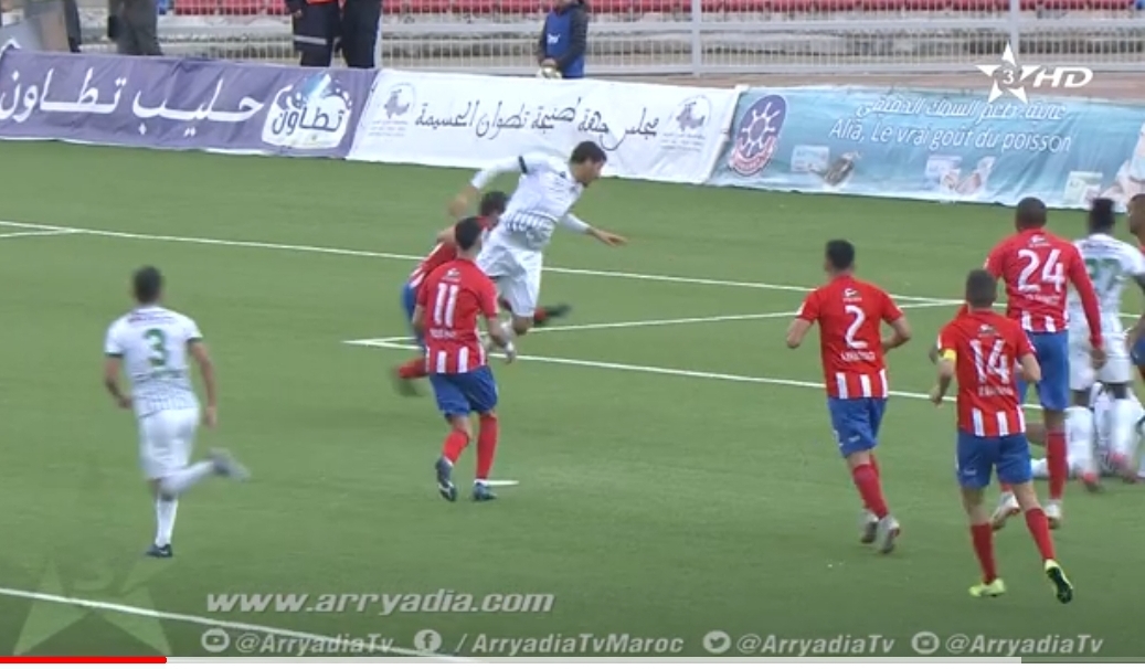 شاهد.. المغرب التطواني يهزم الدفاع الحسني الجديدي في البطولة