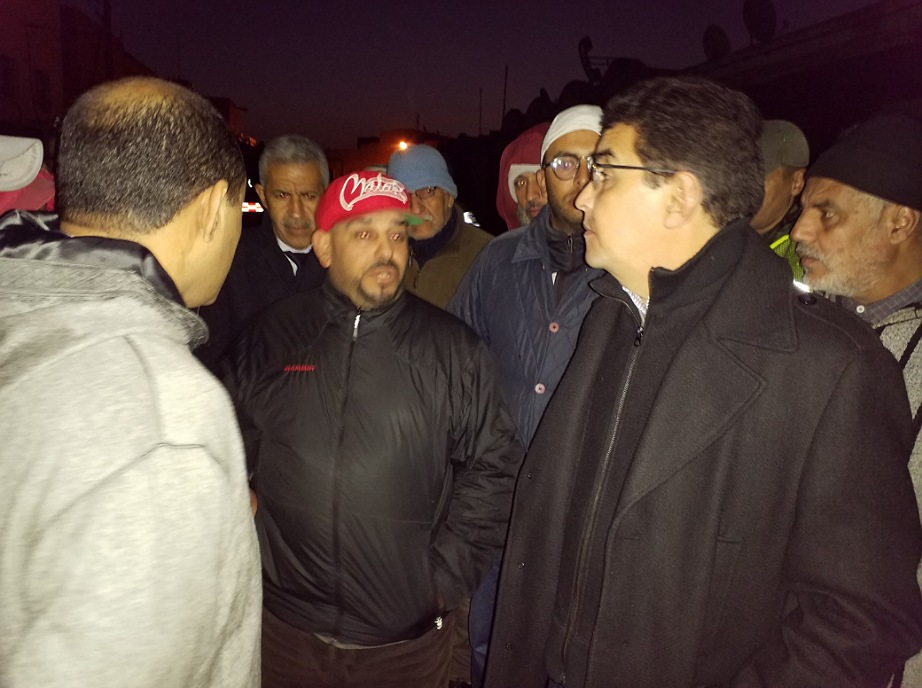 عامل الجديدة يتفقد سوق لالة زهرة بعد الحريق الذي أتى على 10 ''براريك'' و3 محلات لبيع المتلاشيات