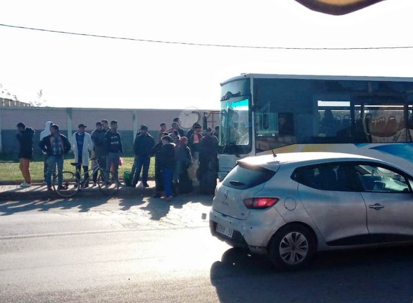 ساكنة دوار تكني  بضواحي الجديدة تحتج على حافلات النقل الحضري