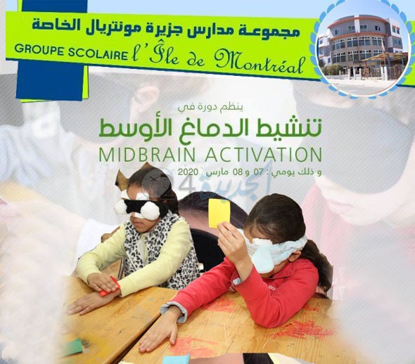 مجموعة مدارس جزيرة مونتريال الخصوصية بالجديدة تنظم دورة تكوينية لتنشيط الدماغ الأوسط للأطفال